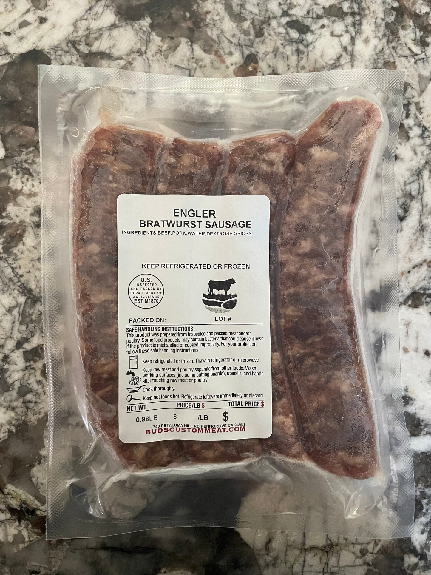 Bratwurst sausage